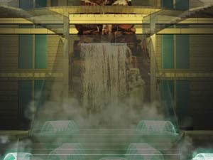 Queda D'água sobre Pedras